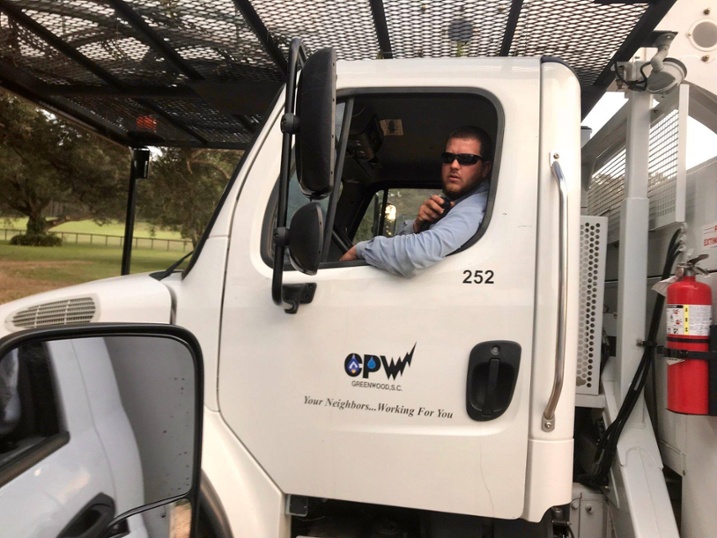 CPW Worker in Truck