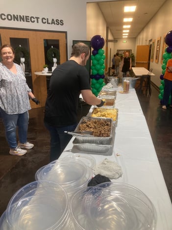 food service table